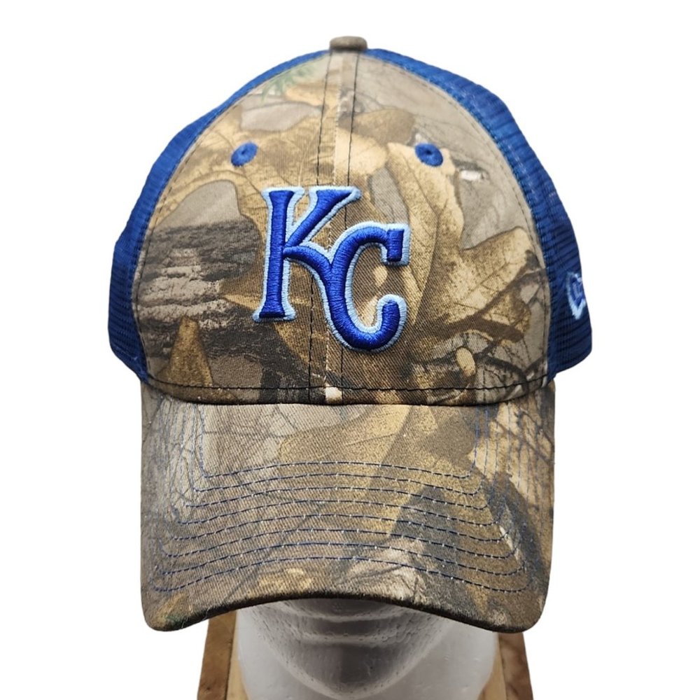KC Royals Snap Back Truckers Ball Cap Hat Camouflage Front